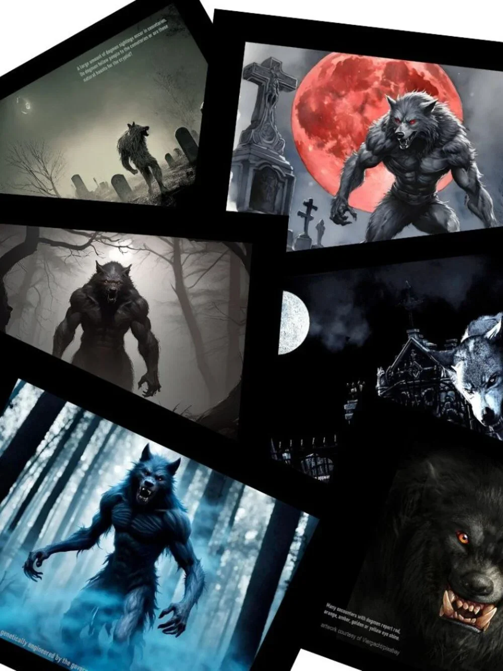 Dogman Calendar 2027 Werewolf Rougarou Wolfman Cryptid Paranormal Calendar